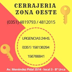 Cerrajería Zona Oeste