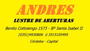 ANDRES Lustre de Aberturas